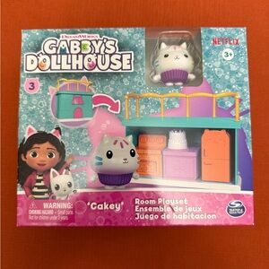 Dreamworks Gabby's Dollhouse Cakey Room Playset - Pink and Blue